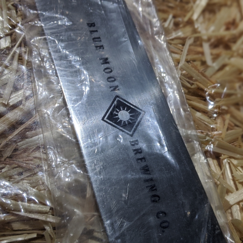 NWT Blue Moon Bartenders Large 2 Sided Bottle Open